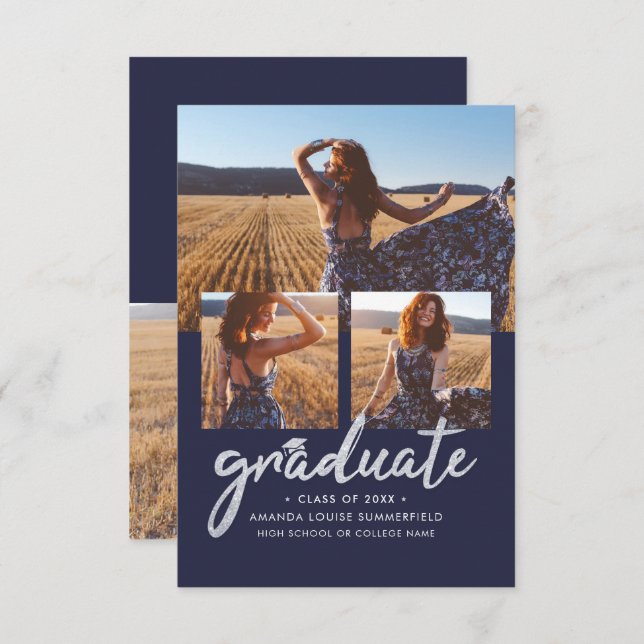 卒業式2025フォトコラージスクリプトの発表 (正面/裏面)