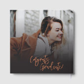 卒業式2025フォトコラージスクリプトバラ金ゴールド ゲストブック (裏面)