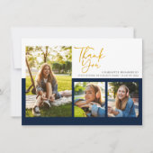 卒業式2025フォトコラージスクリプト サンキューカード (正面)