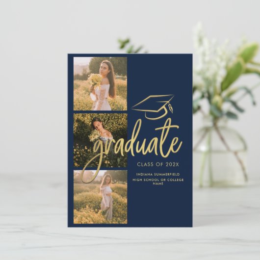 卒業式2025フォトコラージスクリプト 案内状 (スタンド正面)