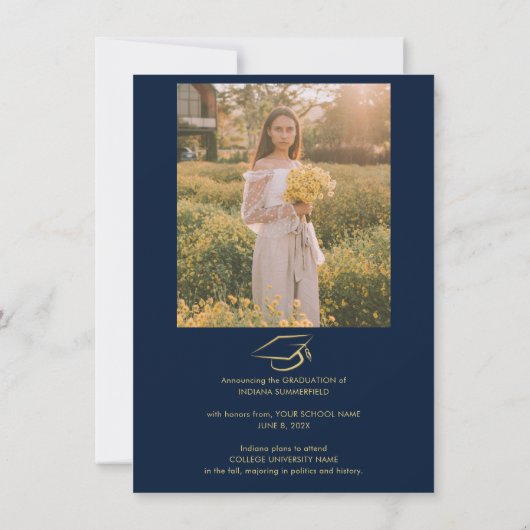 卒業式2025フォトコラージスクリプト 案内状 (裏面)