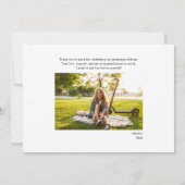 卒業式2025フォトコラージュの台本 サンキューカード (裏面)