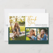卒業式2025フォトコラージュの台本 サンキューカード (正面)