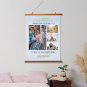 卒業式2025フォトコラージュグラードルーム 吊り下げ型タペストリー (寝室)