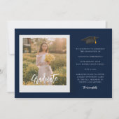 卒業式2025フォトコラージュグラード 案内状 (裏面)