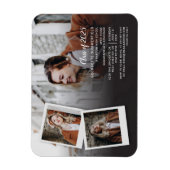 卒業式2025フォトコラージュパーティの招待状 マグネット (縦)