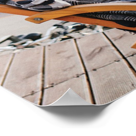 卒業式2025フォトコラージュ紫の卒業生 ポスター (角)