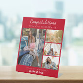 卒業式2025フォトコラージュ赤カスタム卒業 台座サイン