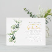 卒業式2025フォトスクリプトグラード金ゴールド 箔招待状 (立ち正面)