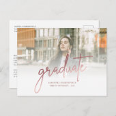 卒業式2025フォトスクリプトグラード 案内ポストカード (正面/裏面)