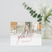 卒業式2025フォトスクリプトグラード 案内ポストカード (スタンド正面)