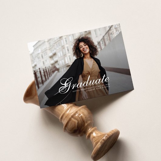 卒業式2025フォトスクリプトモダングラード 案内状