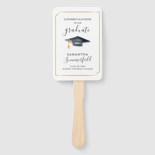 卒業式2025フォトスクリプト卒業パーティー ハンドファン (正面)