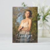 卒業式2025フォトスクリプト卒業 サンキューカード (スタンド正面)