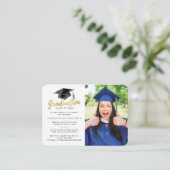 卒業式2025フォトミニパーティの招待状 エンクロージャーカード (スタンド正面)