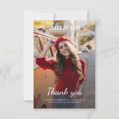 卒業式2025モダン号写真 サンキューカード (正面)