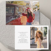 卒業式2025写真の卒業発表 ノートカード