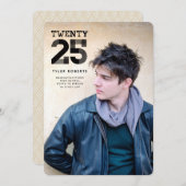 卒業式2025写真の発表を表示 招待状 (正面/裏面)