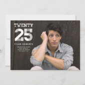 卒業式2025写真の発表を表示 招待状 (正面)