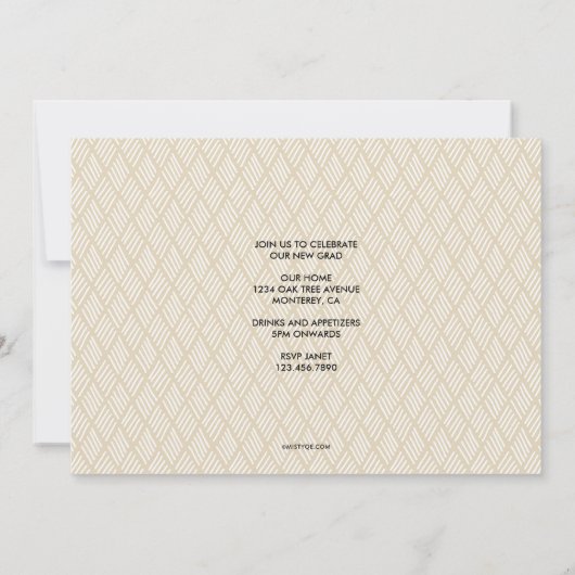 卒業式2025写真の発表を表示 招待状 (裏面)