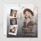 卒業式2025写真オープンハウスパーティー マグネット招待状 (正面)