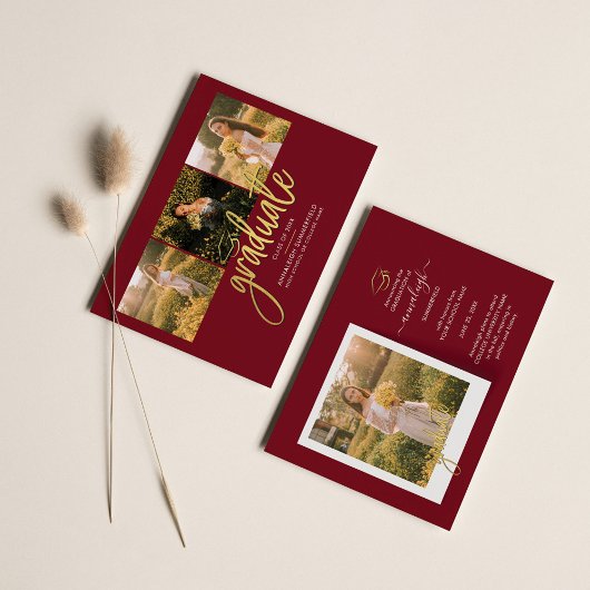 卒業式2025写真コラージュの発表 エンクロージャーカード