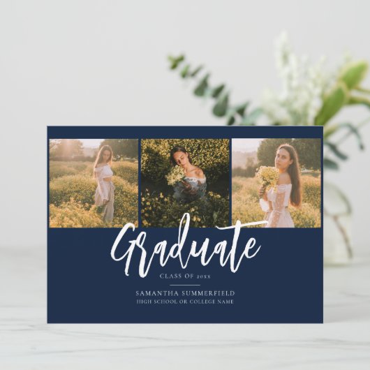 卒業式2025写真コラージュの発表 案内状 (スタンド正面)