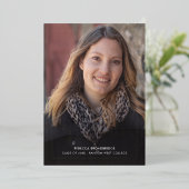 卒業式2025写真スクリプトグラード発表 箔招待状 (立ち正面)