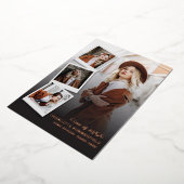 卒業式2025写真バラフォイル発表 箔招待状 (回転した状態)