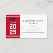 卒業式2025写真パーティー エンクロージャーカード (正面)