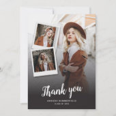 卒業式2025写真数々のスクリプトグラードパーティー サンキューカード (正面)