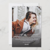 卒業式2025写真数々のスクリプトグラードパーティー サンキューカード (裏面)