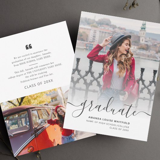 卒業式2025写真数々のスクリプトグラード 案内状