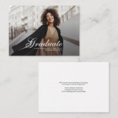 卒業式2025卒業写真アナウンスメントカード ノートカード (正面/裏面)
