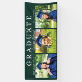 卒業式2025卒業写真グリーンスクリプトパーティー 横断幕 (縦)