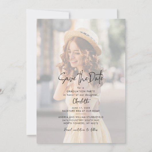 卒業式2025卒業写真データ保存日時 案内状 (裏面)