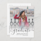 卒業式2025号写真発表 インビテーションポストカード (正面/裏面)