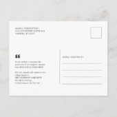 卒業式2025号写真発表 インビテーションポストカード (裏面)