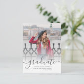 卒業式2025号写真発表 インビテーションポストカード (スタンド正面)