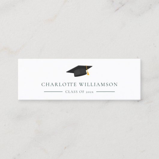 卒業式2025名モダン呼 スキニー名刺 (正面)