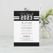 卒業式2025年モダン卒業パーティー 招待状 (スタンド正面)