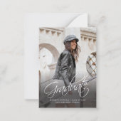 卒業式2025手書き写真の発表 ノートカード (正面)