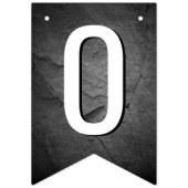 卒業式2025文字オンブラック石板 バンティングフラッグ (第2の旗)