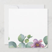 卒業式2025水彩ユーカリパーティー 招待状 (裏面)