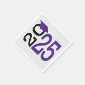 卒業式2025紫と黒の木 スタンダードカクテルナプキン (角)