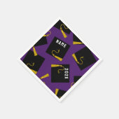 卒業式2025紫 スタンダードカクテルナプキン (角)