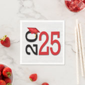 卒業式2025赤と黒の木 スタンダードカクテルナプキン (インサイチュ)