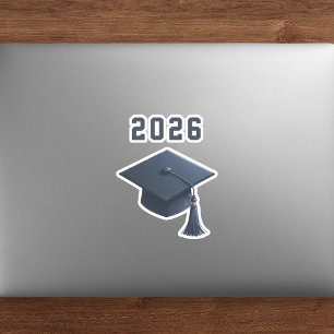 卒業式2025青い帽子 シール