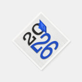 卒業式2025青と黒の木 スタンダードカクテルナプキン (角)