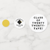 卒業式2025黒と金ゴールド コンフェッティ (正面)